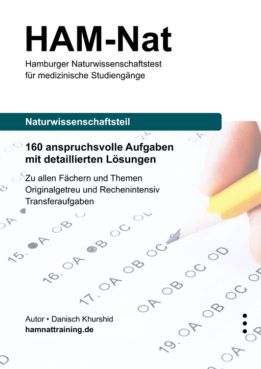 HAM-Nat Übungsbuch Nat mit schweren Aufgaben von Danisch Khurshid
